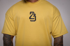 Camiseta oversized 23 ouro - 230g