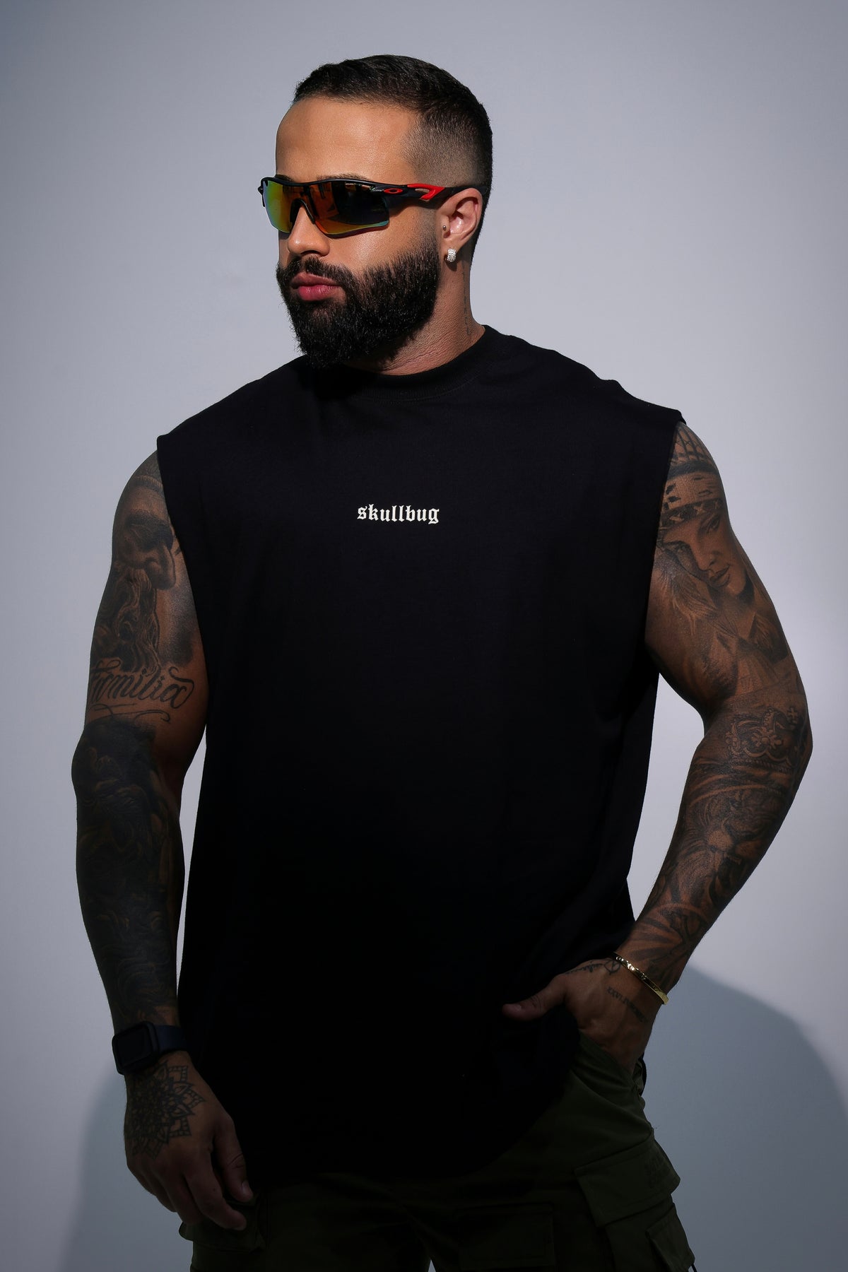 Regata oversized preta básica