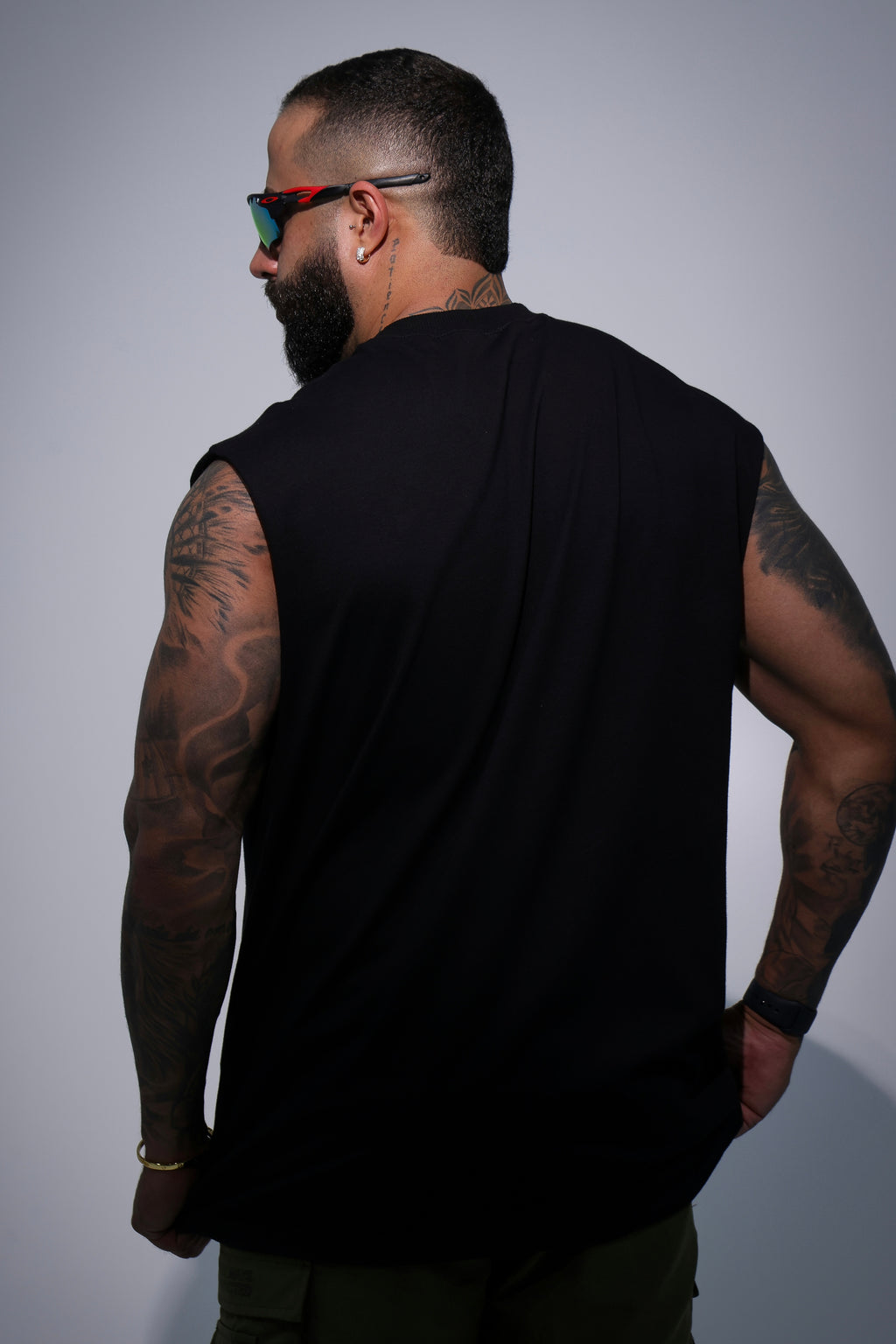 Regata oversized preta básica