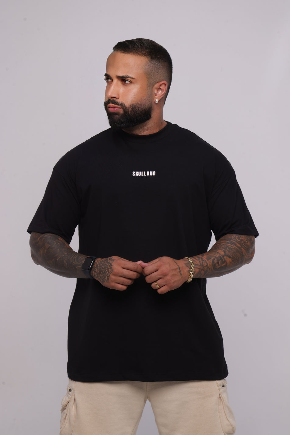 Camiseta oversized BAD INFLUENCE - preta