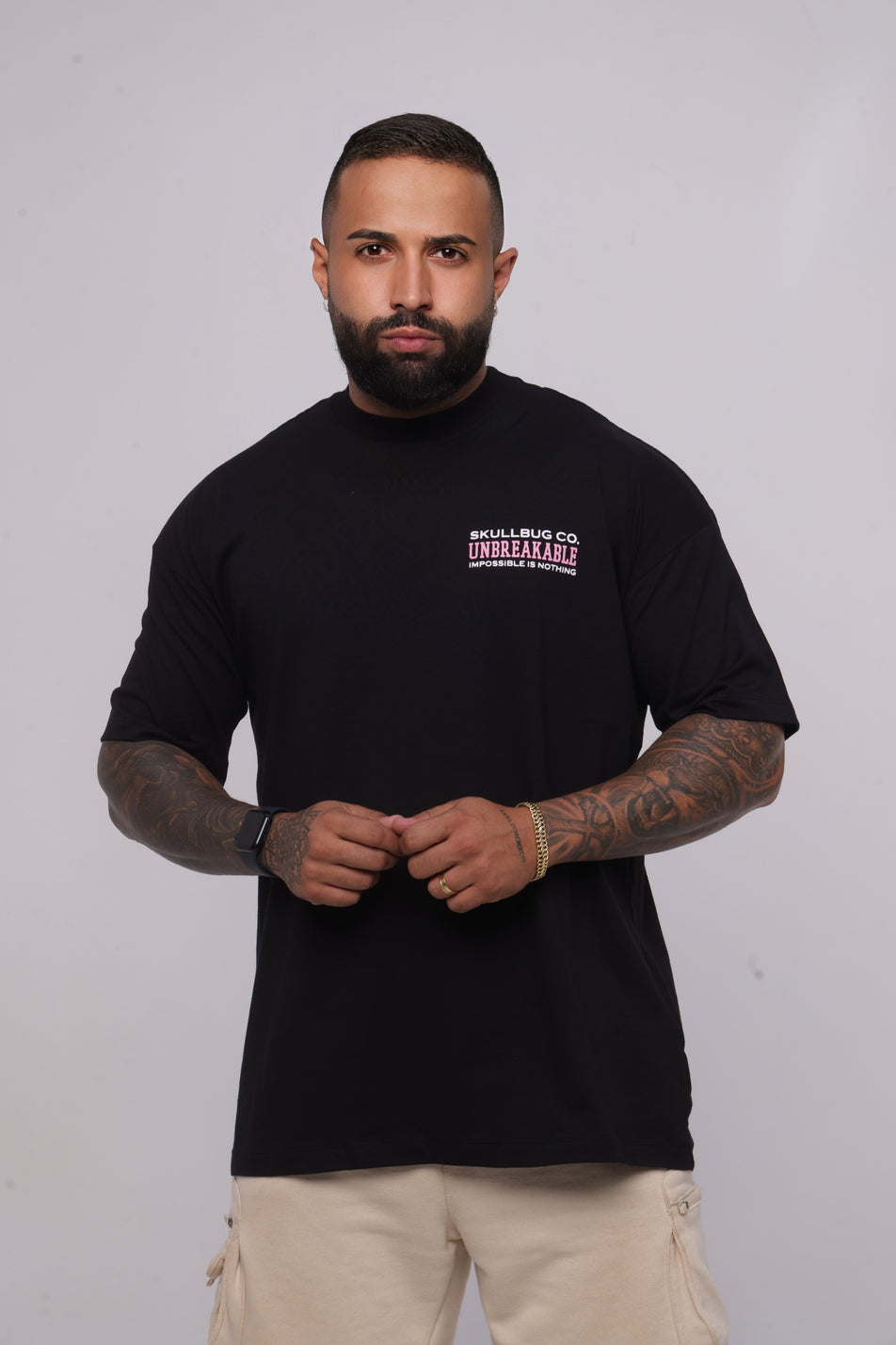 Camiseta oversized SKULLBUG CO. - preta