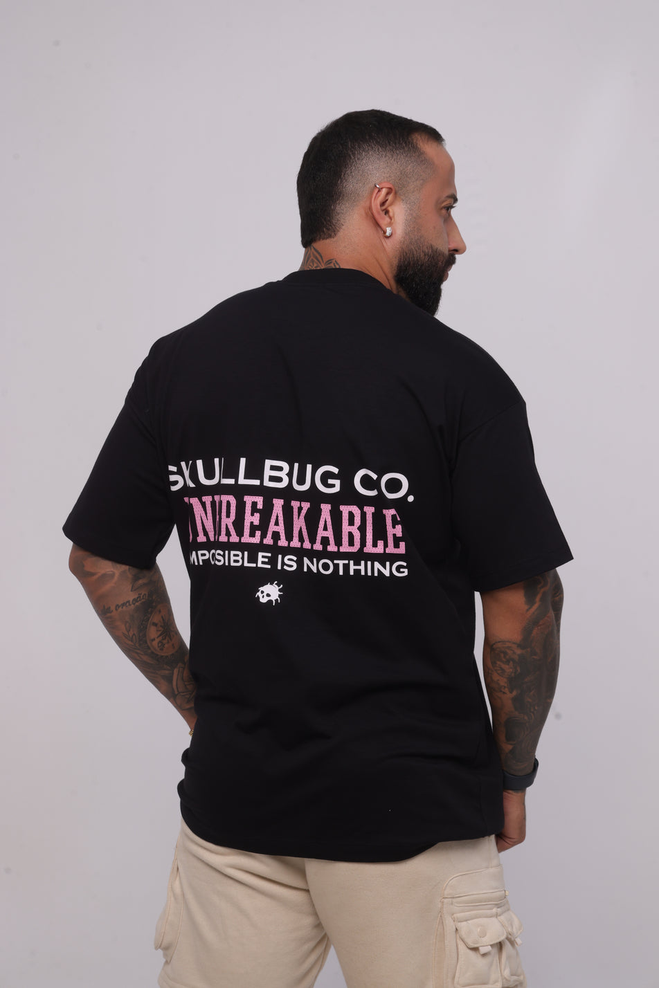 Camiseta oversized SKULLBUG CO. - preta