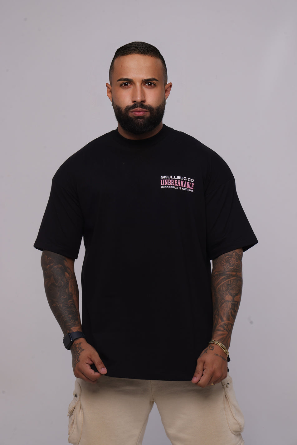 Camiseta oversized SKULLBUG CO. - preta