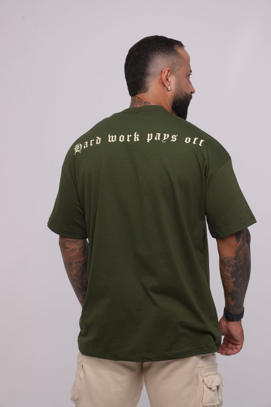 Camiseta oversized HWPO - verde