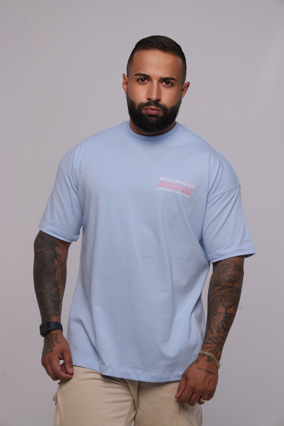 Camiseta oversized SKULLBUG CO.  - azul