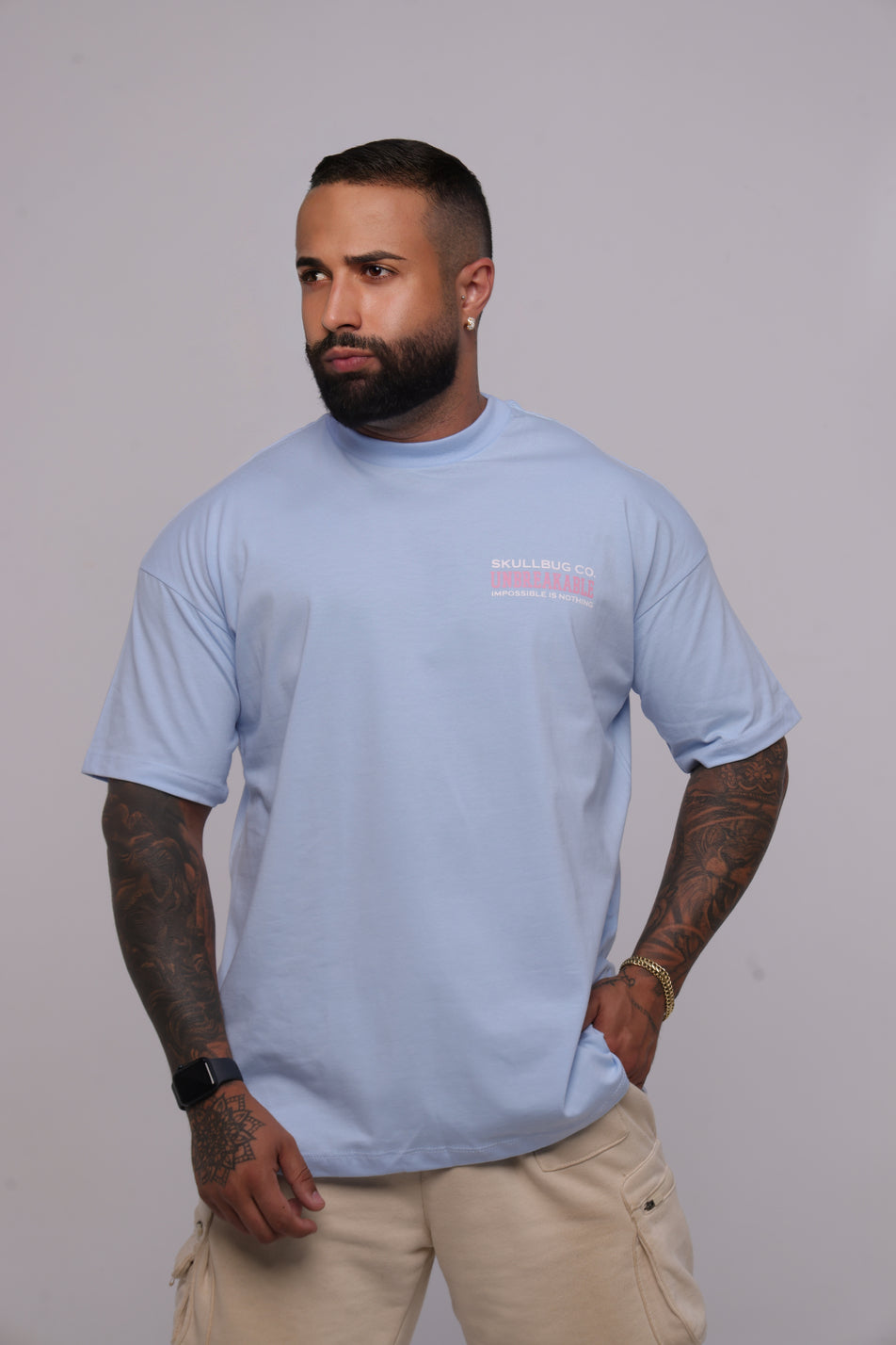 Camiseta oversized SKULLBUG CO.  - azul