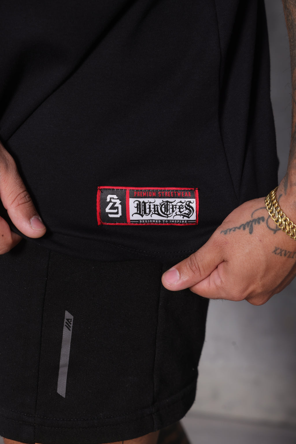 Camiseta oversized 23 preta - 230g