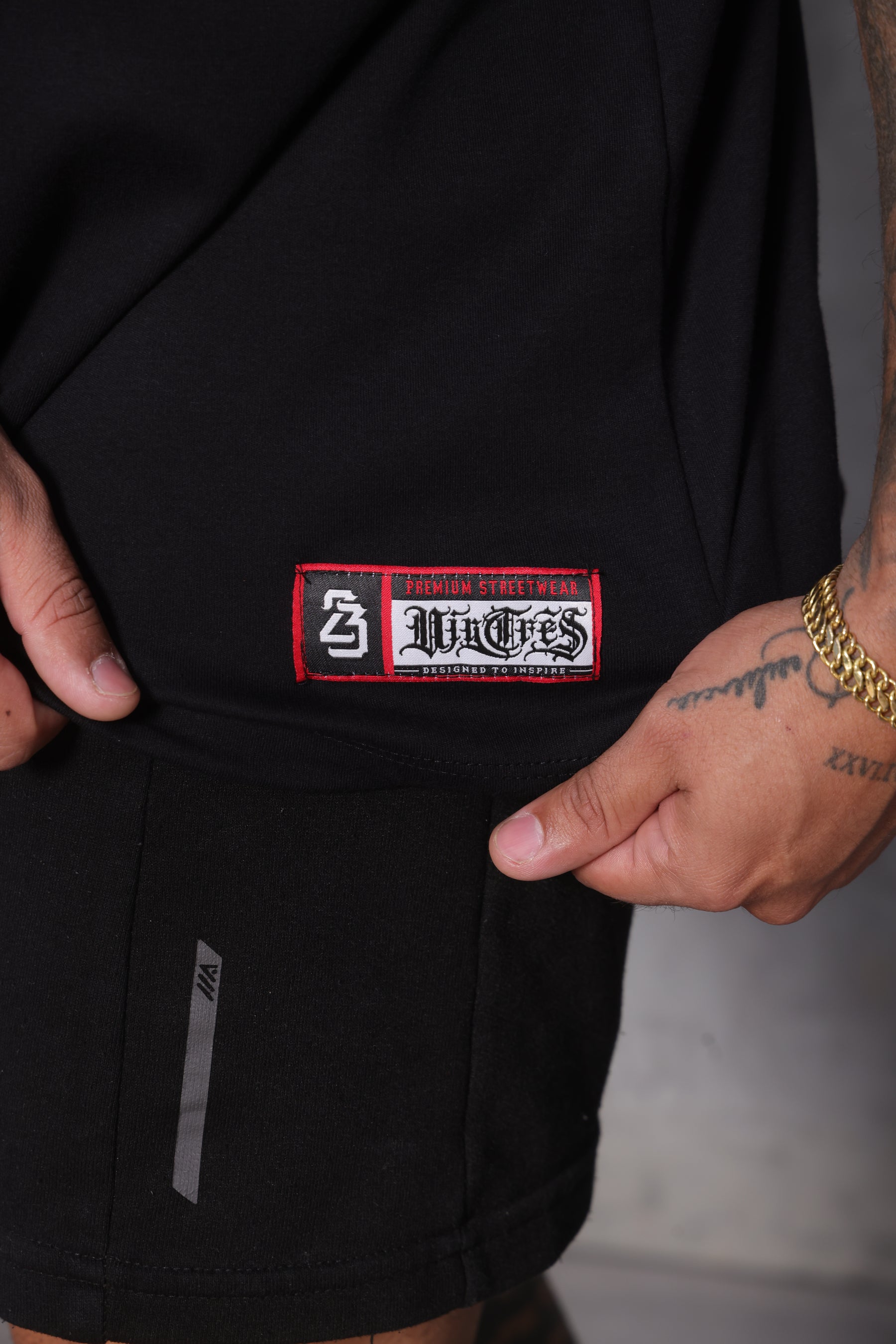 Camiseta oversized 23 preta - 230g