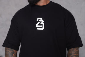 Camiseta oversized 23 preta - 230g