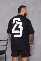 Camiseta oversized 23 preta - 230g