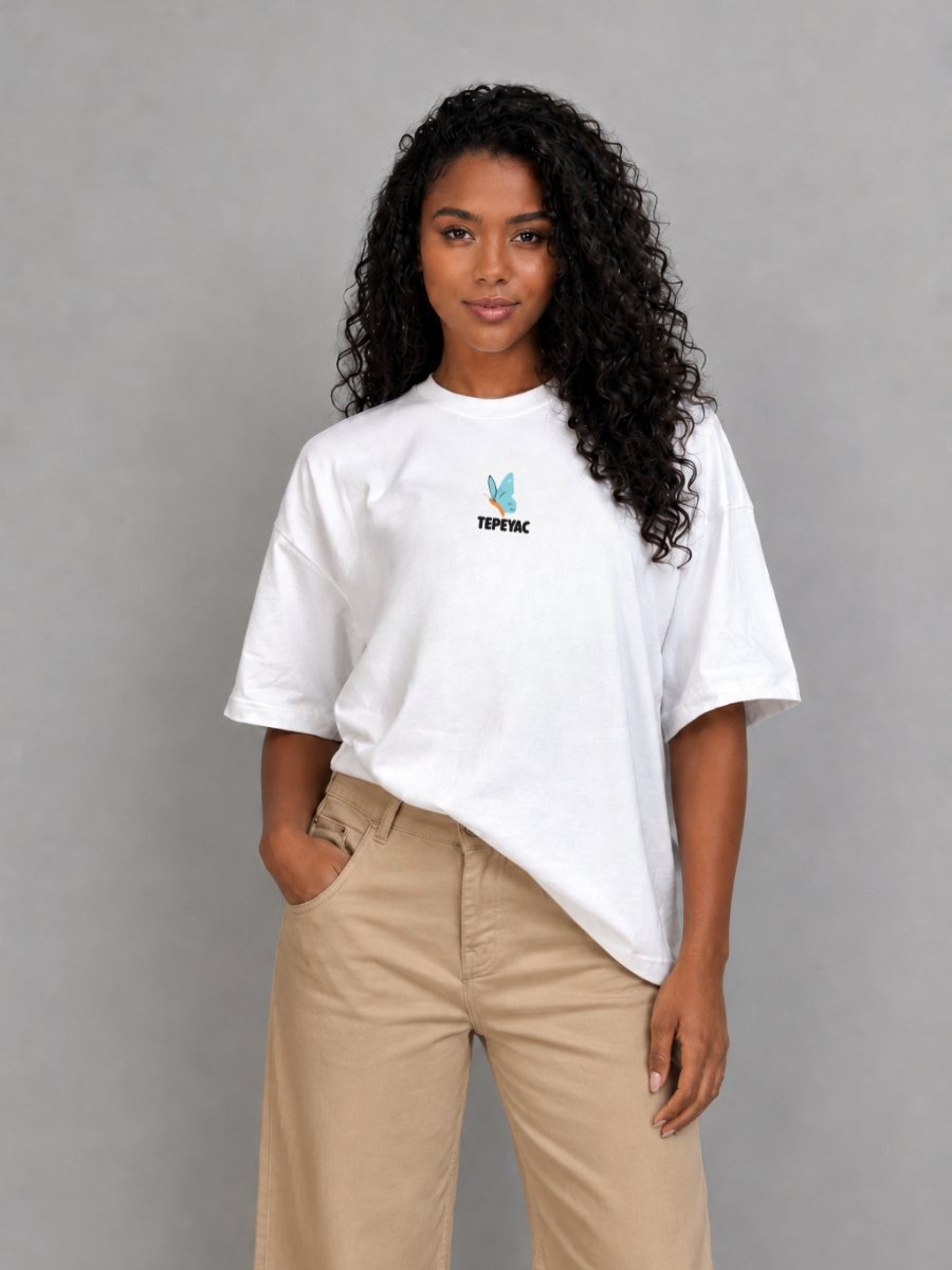 Camiseta oversized "God´s plan" - off-white