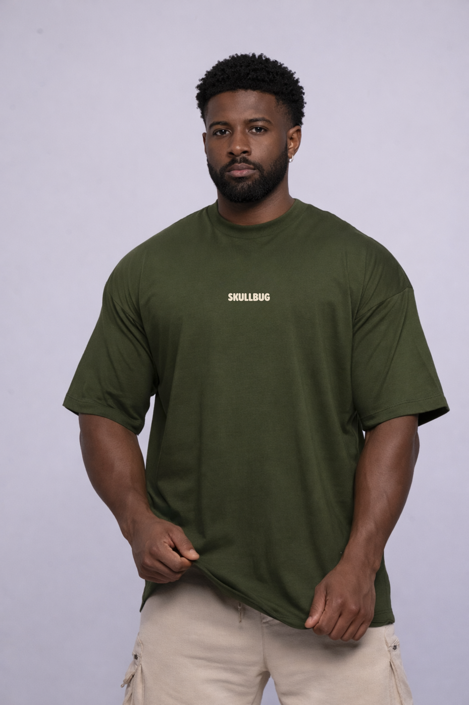 Camiseta oversized "JIU-JITSU giant" - verde