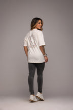Camiseta oversized "Nossa Senhora" - off-white