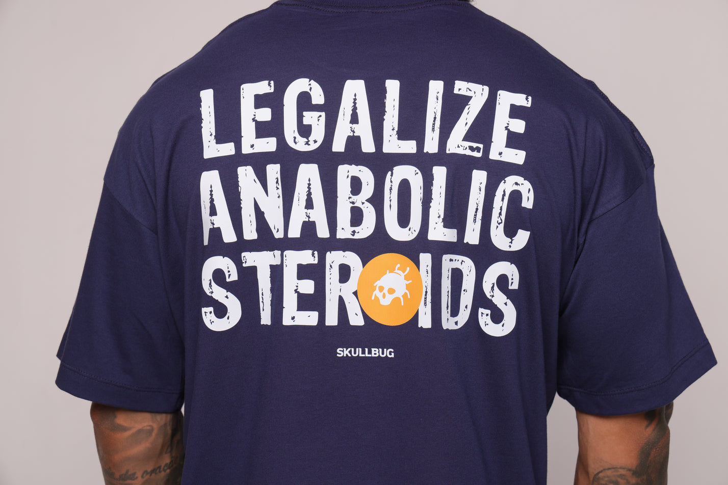 Camiseta oversized "Legalize" - azul marinho