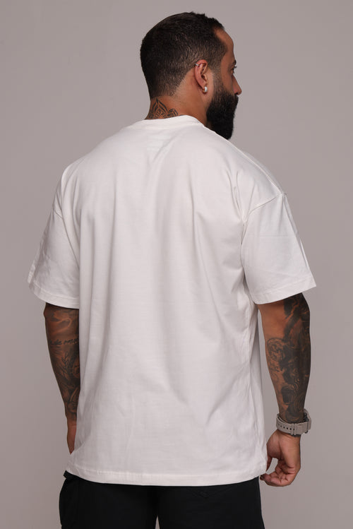 Camiseta oversized "Brasil" confort - off-white