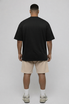 Camiseta oversized básica - preta