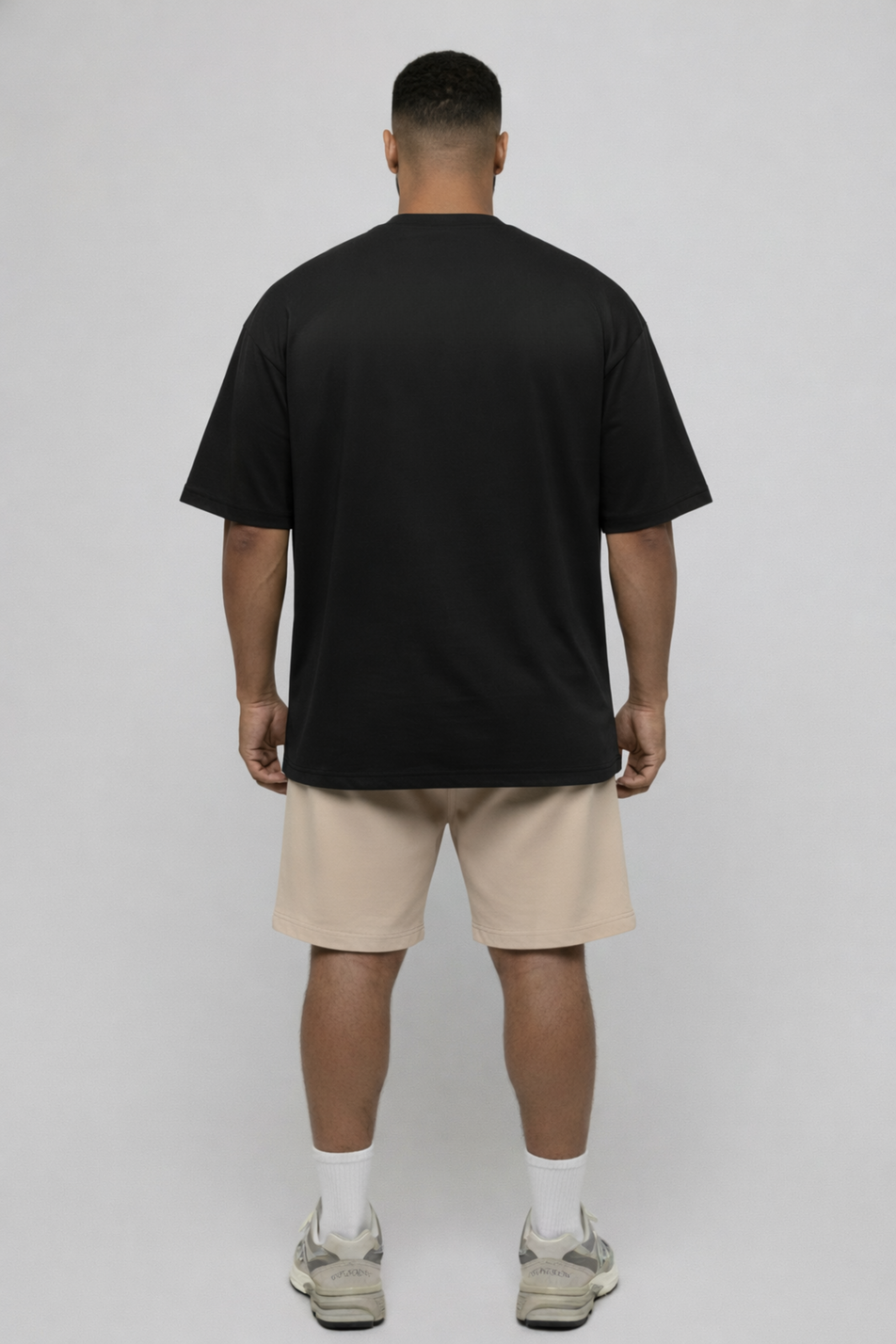 Camiseta oversized básica - preta