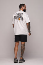Camiseta oversized "Legalize" - off-white