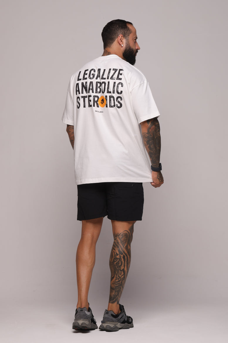Camiseta oversized "Legalize" - off-white