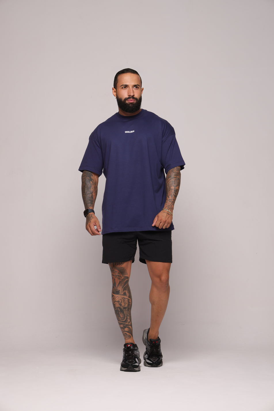 Camiseta oversized "Legalize" - azul marinho