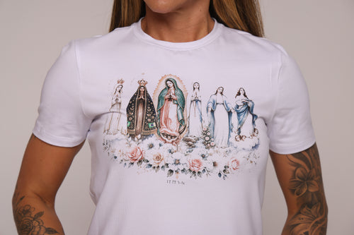 Camiseta babylook "MARIAS" - branca
